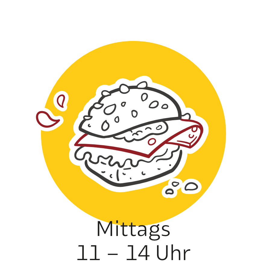 Mittags<br>11:00 Uhr - 14:00 Uhr
