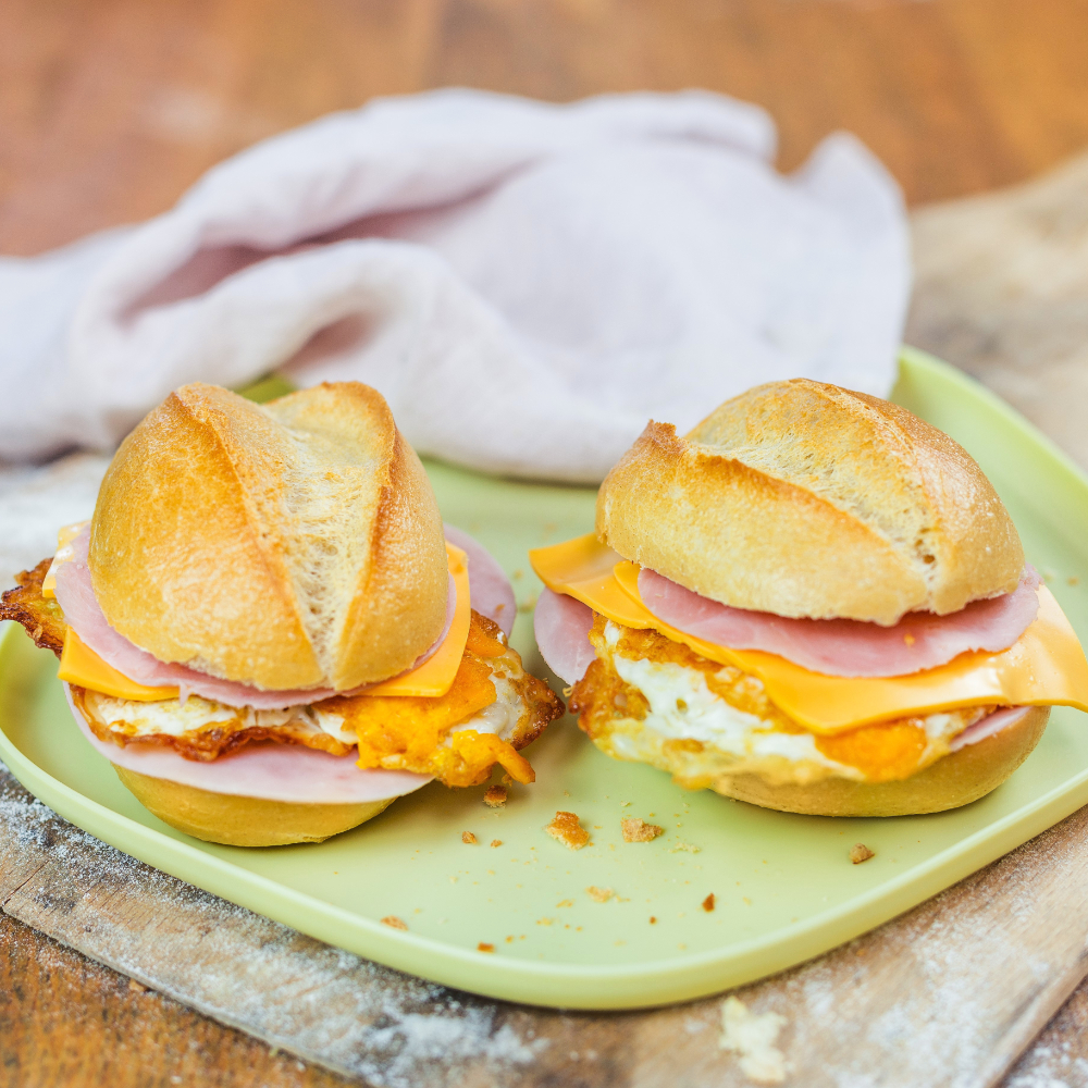 Ham & Egg Belag auf